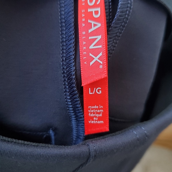 NEW SPANX The Perfect Pant Ankle Piped Skinny in Classic Navy Size Large - Picture 11 of 12